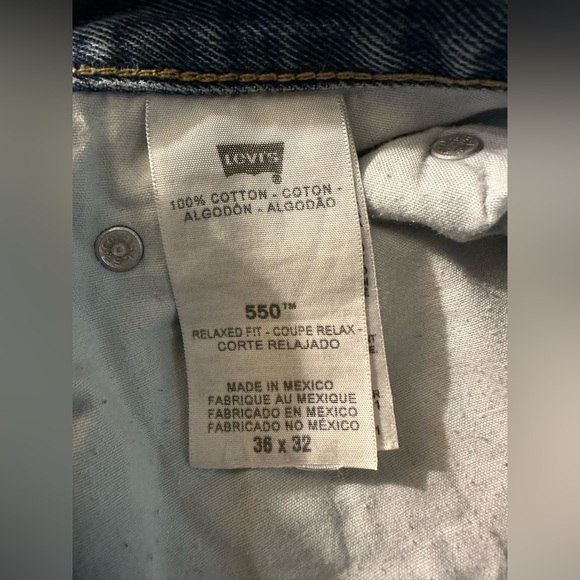 Levi’s 550 Relaxed Fit Red Label (NOT tapered) - Picture 4 of 12